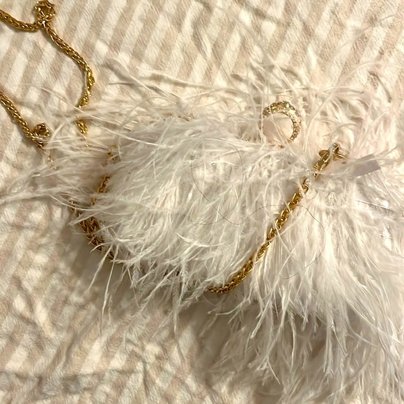 Feather evening bag clutch - Picture 1 of 3